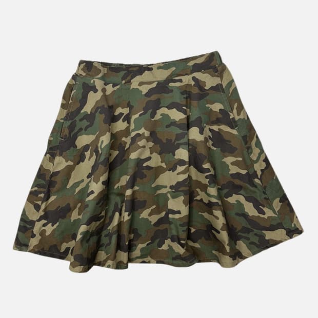 camo pattern plare skirt