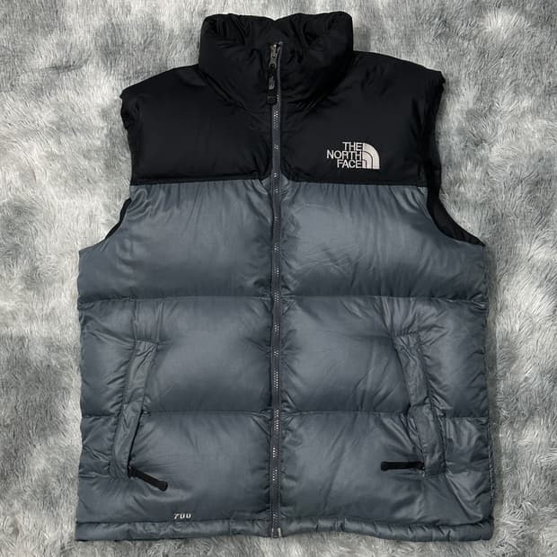 노스페이스 700 눕시 그레이 패딩조끼 L