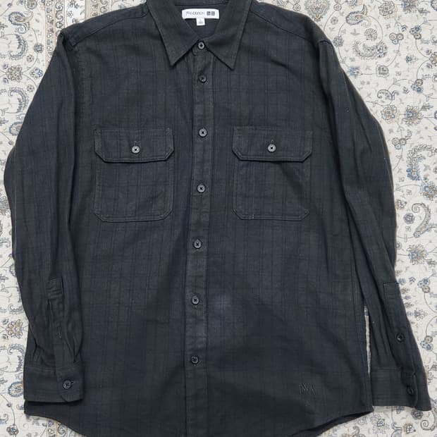 JW앤더슨 X 유니클로 투 포켓 플란넬 셔츠 L