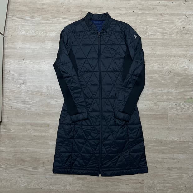 와이드앵글 여성 골프웨어 퀼팅 경량 롱패딩 점퍼 [네이비] S/90