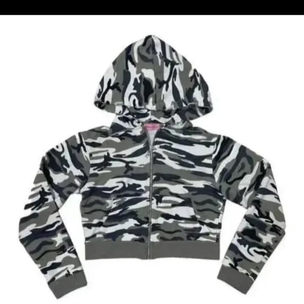 플리즈노팔로우 카모 후드집업