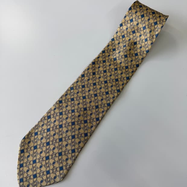 빈티지 실크 넥타이 9.3cm