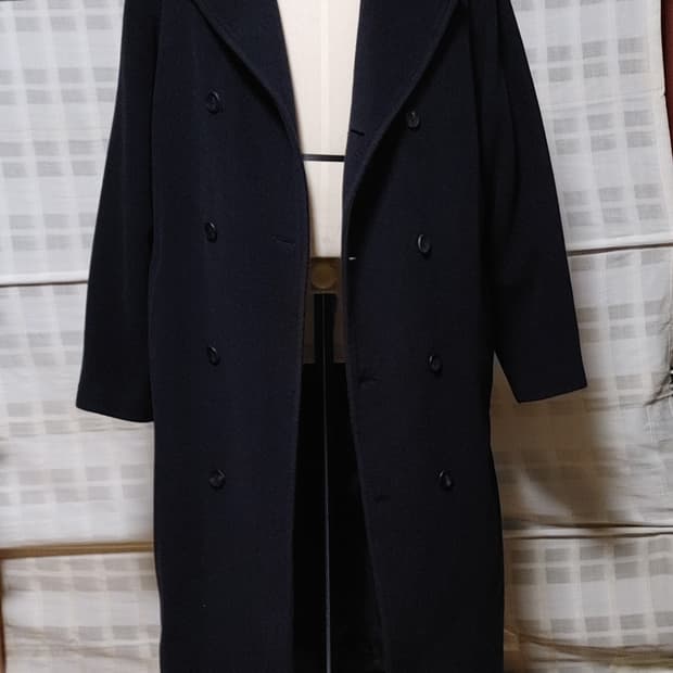 (INTERMEZZO) 인터메조 오버핏 네이비 롱코트 95~100