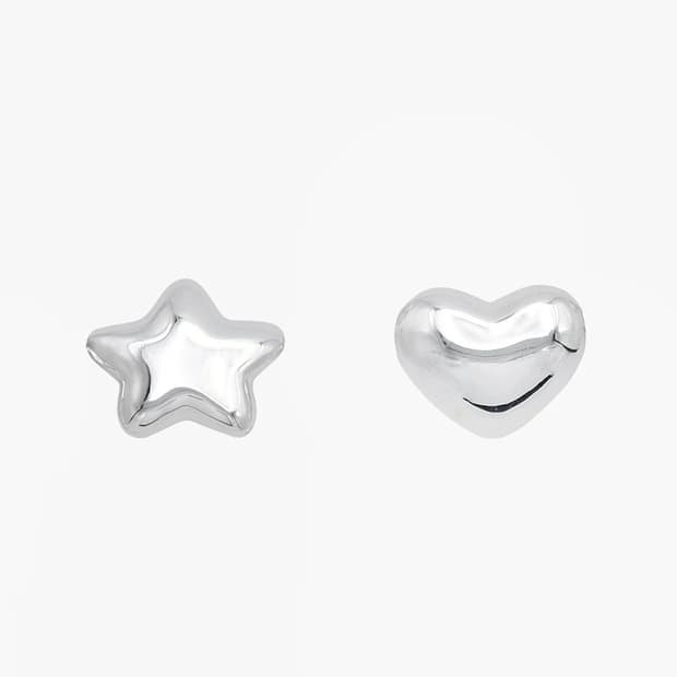 Sandy Liang 별 하트 귀걸이