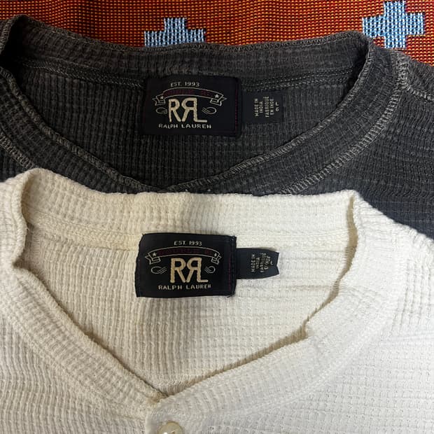 더블알엘 rrl 와플헨리넥 L 2종 일괄