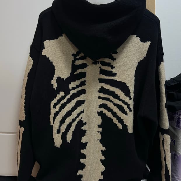 캐피탈 5G 울 본 후드 스웨터 블랙