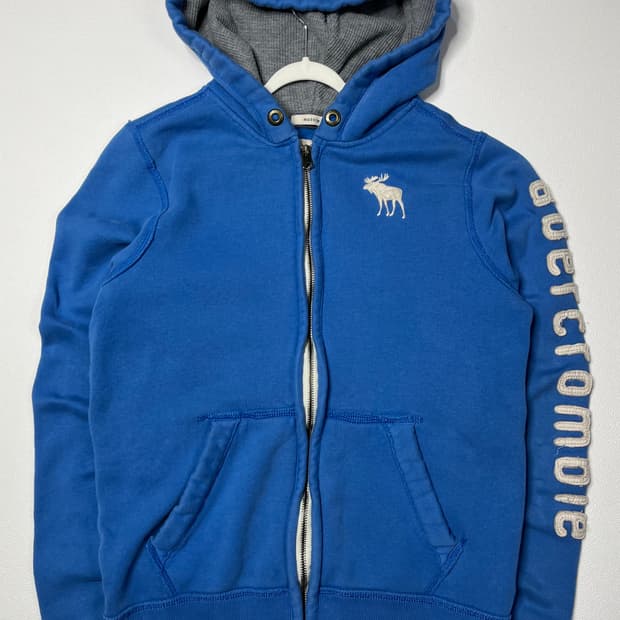 아베크롬비 블루 후드집업