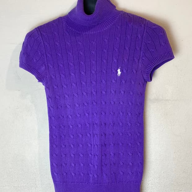 랄프로렌 스포츠 케이블 터틀넥 스웨터