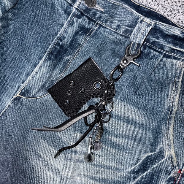 빈티지 이어폰 키링