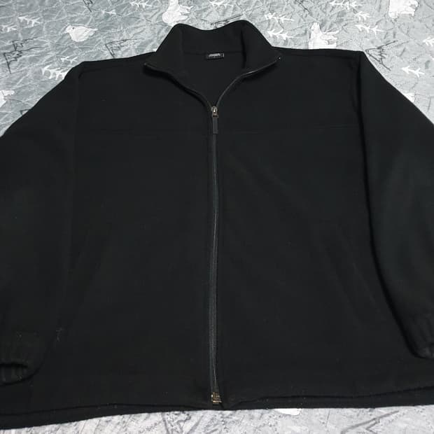 무신사스탠다드 오버사이즈 폴라 플리스 하이넥 짚업자켓(L)