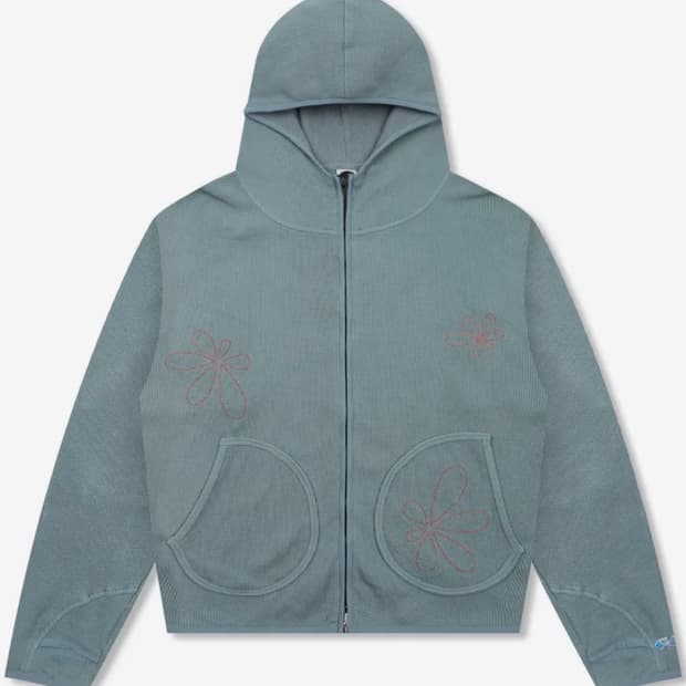 글랙 지꾸 헤이즈 와플 집업 후드 M