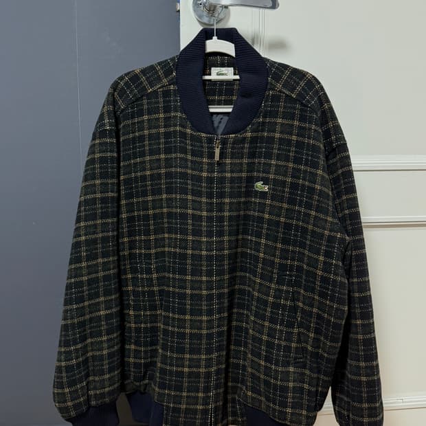 라코스테 체크봄버