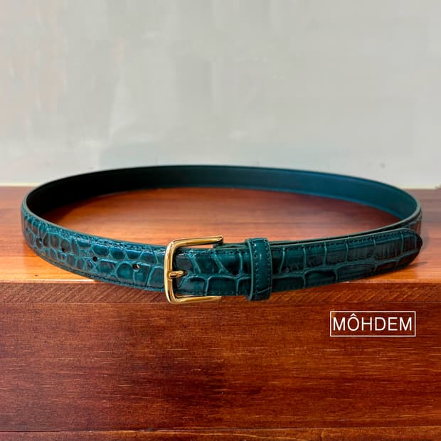 [Unisex] 크로커 레더 골드 벨트