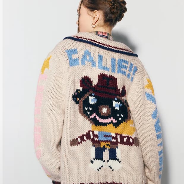 애즈이프캘리 COWGIRL TEDDY ZIPUP KNIT IVORY