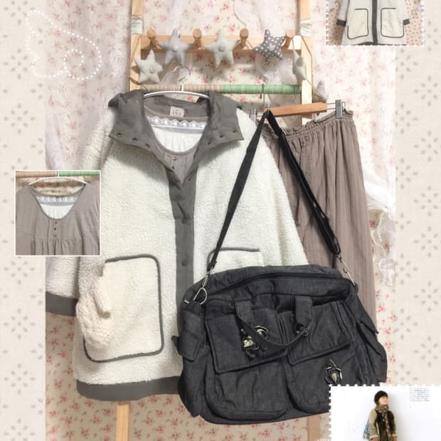 빈티지 모리걸 사만사모스 양털 자켓