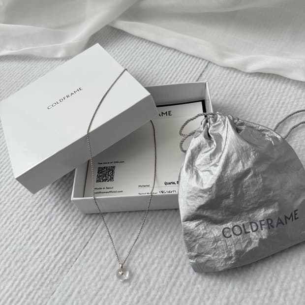 [구성품포함/급처] 콜드프레임 백수정 하트 목걸이