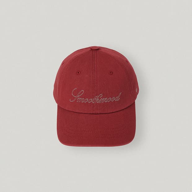 스무드무드 Red Washed Logo Ball Cap