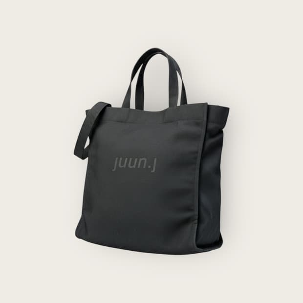 준지 프론트로고 캔버스 토트백.크로스백
