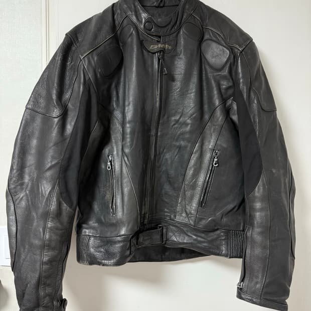 발렌핏 DMP소가죽 패디드 모토바이커 자켓 58사이즈