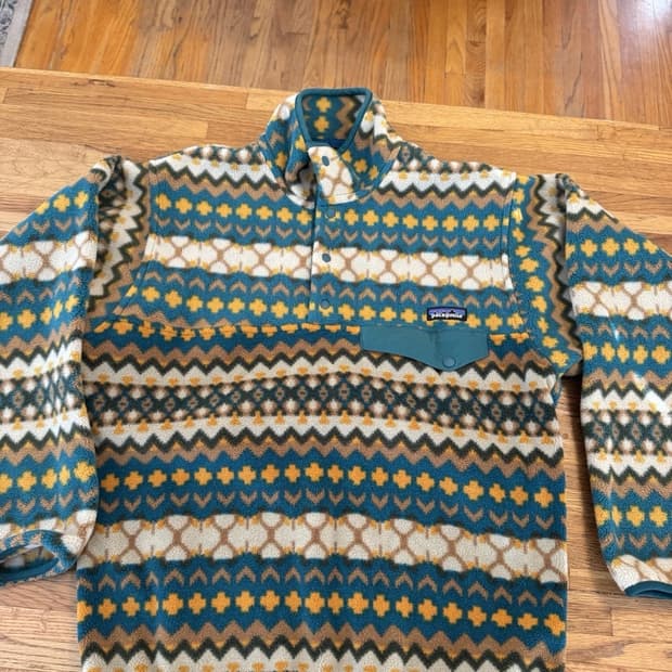 90s 파타고니아 신칠라 스냅-티 플리스 풀오버