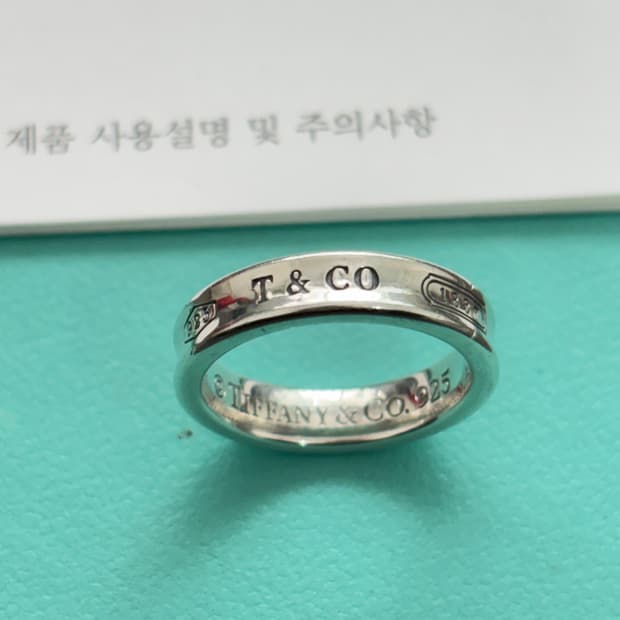 티파니앤코 1837 네로우링 실버 반지