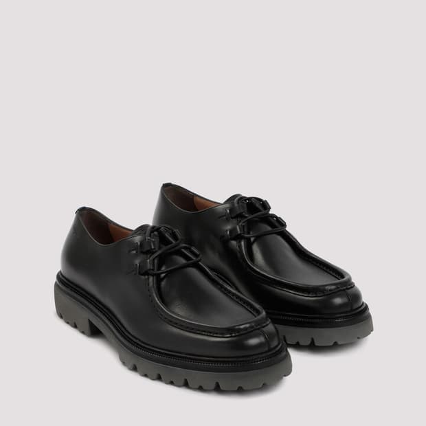 살바토레 페라가모 italo 티롤리안 레더 더비 슈즈