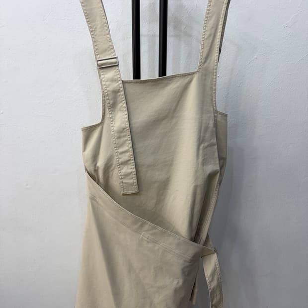 정품) COS 코스 아이보리 면 랩 스커트 원피스 40