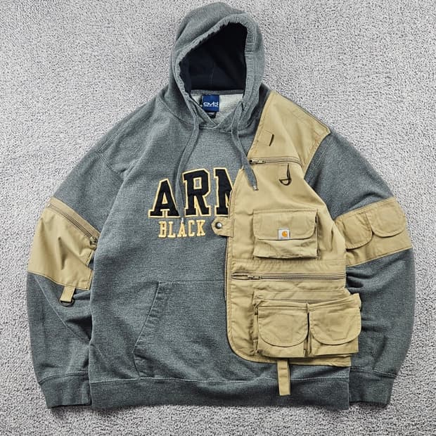 칼하트 X ARMY 워크베스트 커스텀 후드티셔츠 ( L추정 )/11189