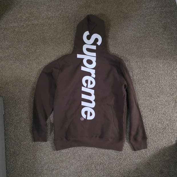 24FW 슈프림 새틴 아플리케 후드티