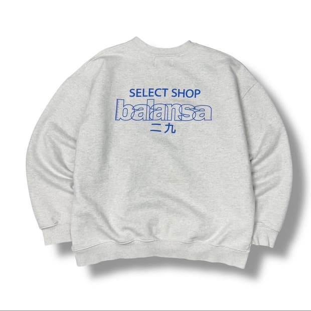 발란사 셀렉트샵 백로고 스웻셔츠 맨투맨 