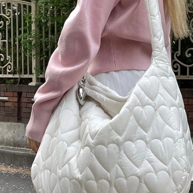 hollyloveslove 하트 퀼팅백