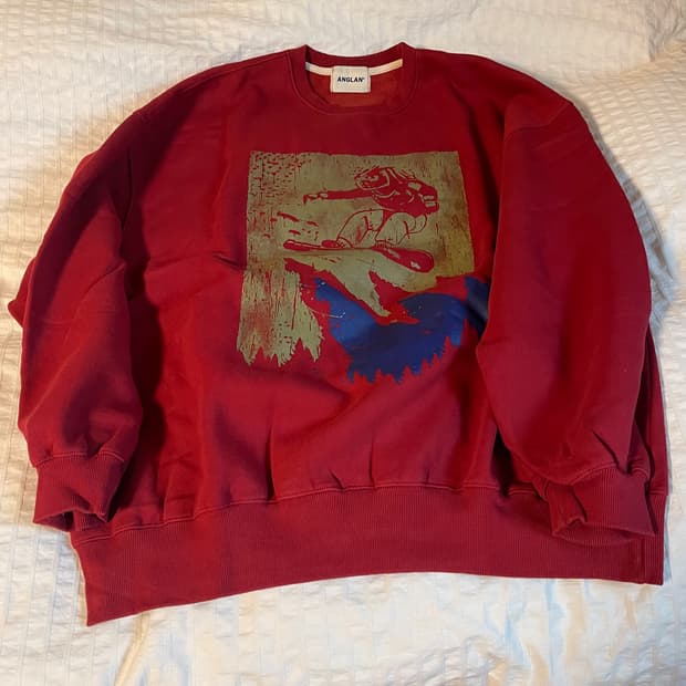 앵글런 anglan 스노우보드 그래픽 스웨트셔츠 맨투맨 
