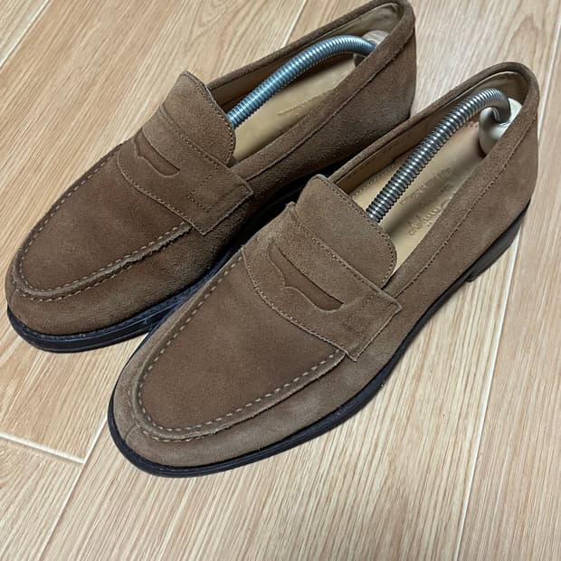 잘란스리와야 스웨이드 브라운 로퍼 UK6 (255-260)