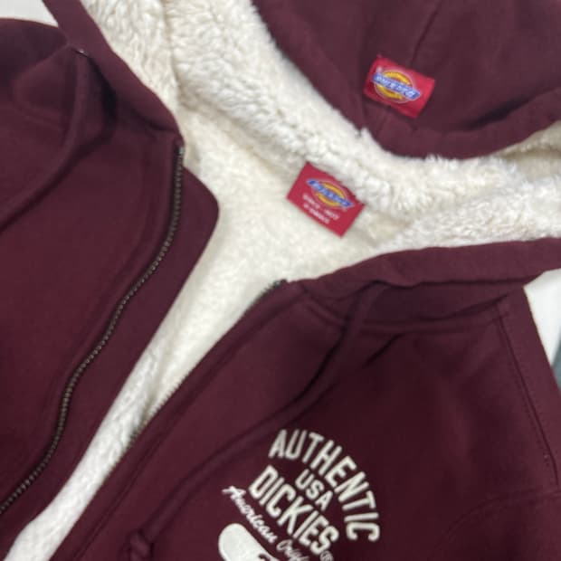 디키즈 s사이즈 양털 후드집업