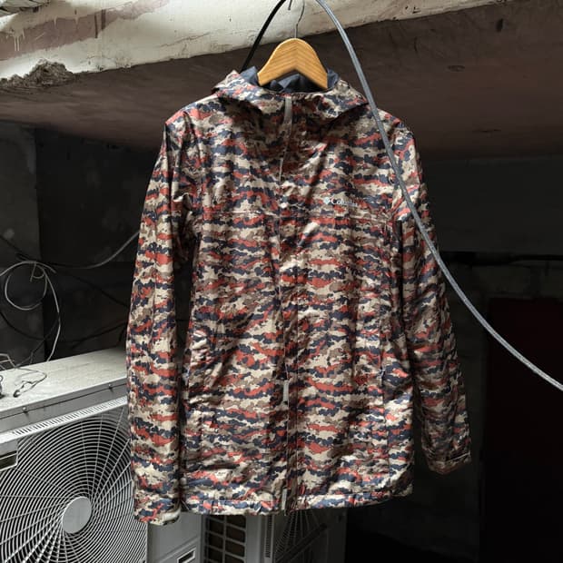 컬럼비아 옴니테크 플랙탄 카모 바람막이 (XL)