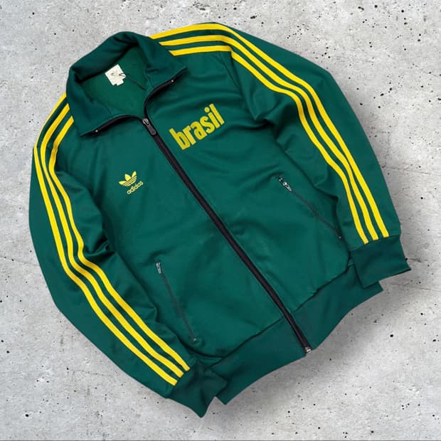 [S] 06s 아디다스 브라질 트랙탑 녹색/노란색 B504