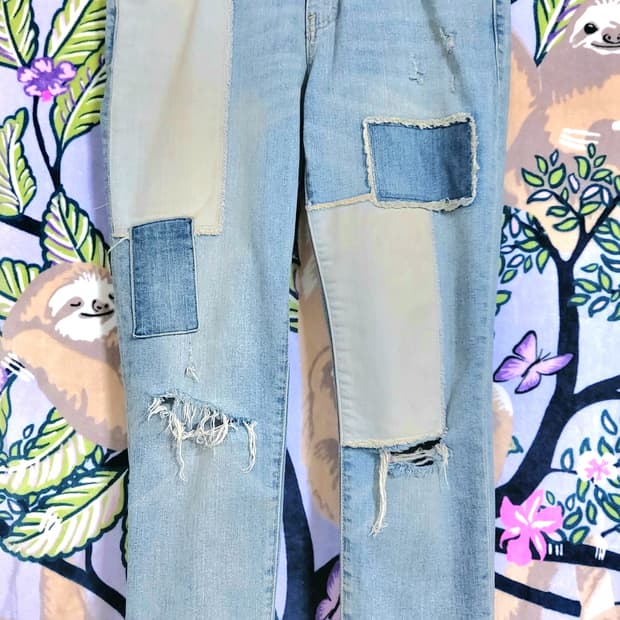 ♤필독♤ 갭 패치워크 데님 팬츠