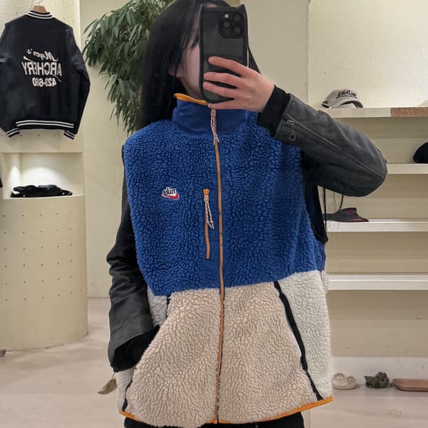 나이키 배색 퓨추라 플리스 베스트 U152