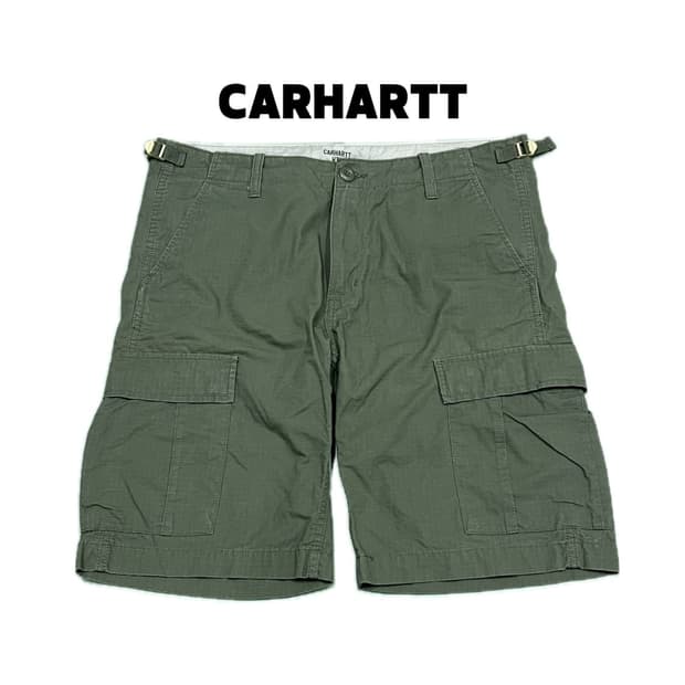 (32) 칼하트 WIP 카고 숏츠 반바지 올리브