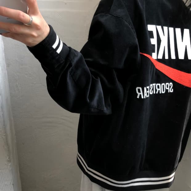 Nike 나이키 NSW 트렌드 봄버자켓 블랙컬러
