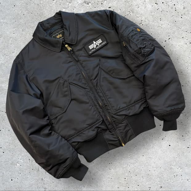 [S] 알파인더스트리 CWU-45 블랙 봄버 자켓 C578