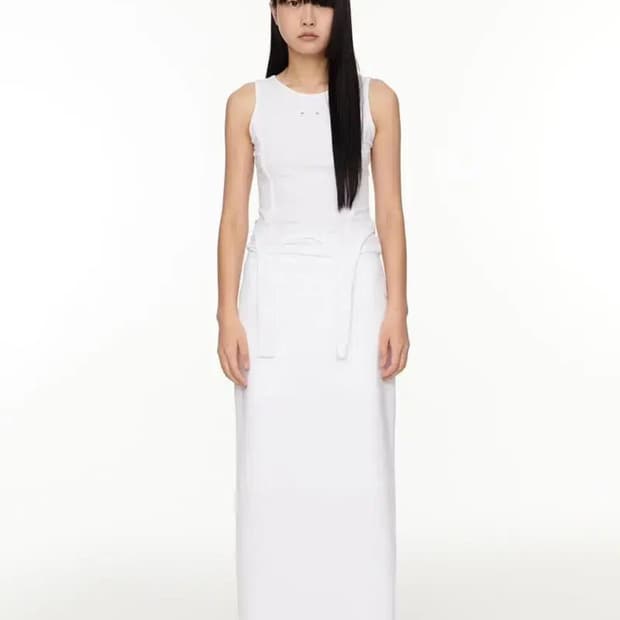 Poti BELTED MAXL SKIRT