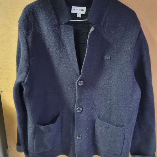라코스테 남성 모직 가디건 
