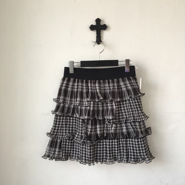 Check pattern layer skirt