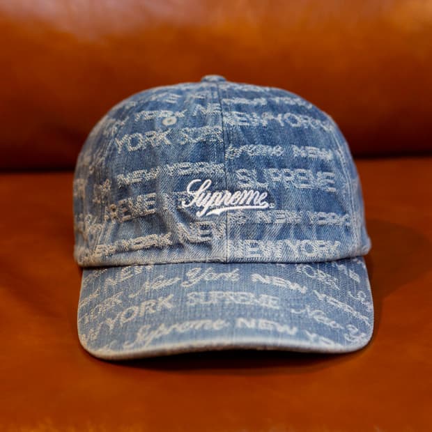 슈프림 왈프 자카드 데님캡