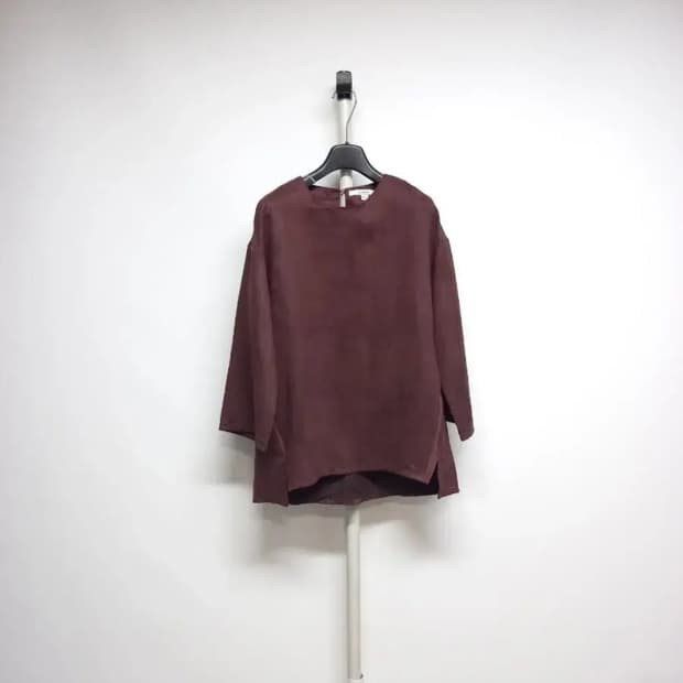 새 SJ WANI 깍은스웨이드 춘추 블라우스 66.77