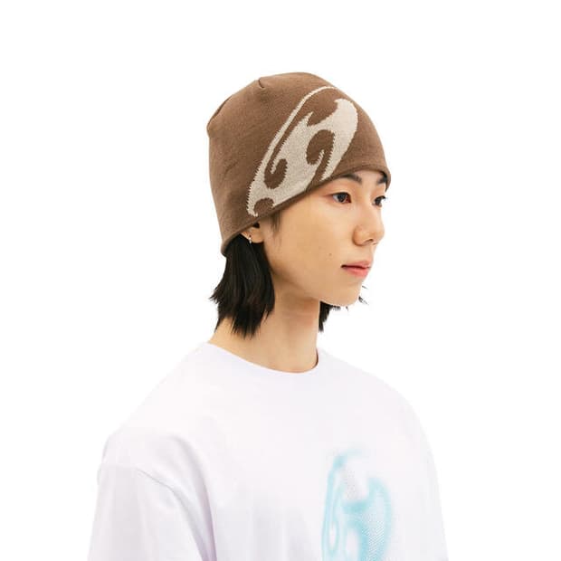산산기어 로고 비니 브라운 
