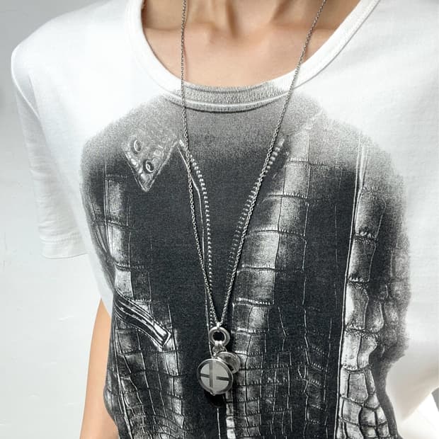 Emporio Armani Triple Charm Necklace 