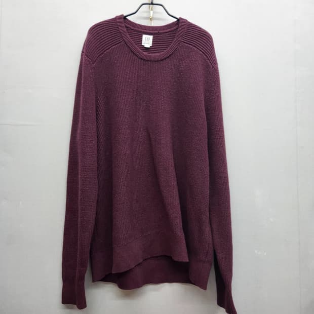 GAP 갭 버건디 코튼 니트 XL(XL)