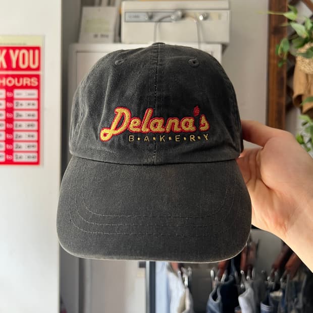 USA 빈티지 Delana's 베이커리 블랙 볼캡